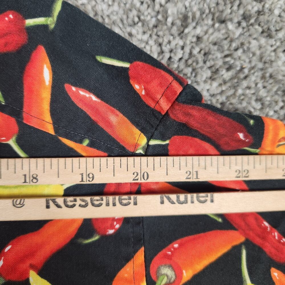 Vtg Johnny Cotton Hot Chili Peppers Button Down Shirt Mens Sz M Long Sleeve USA - Picture 10 of 11